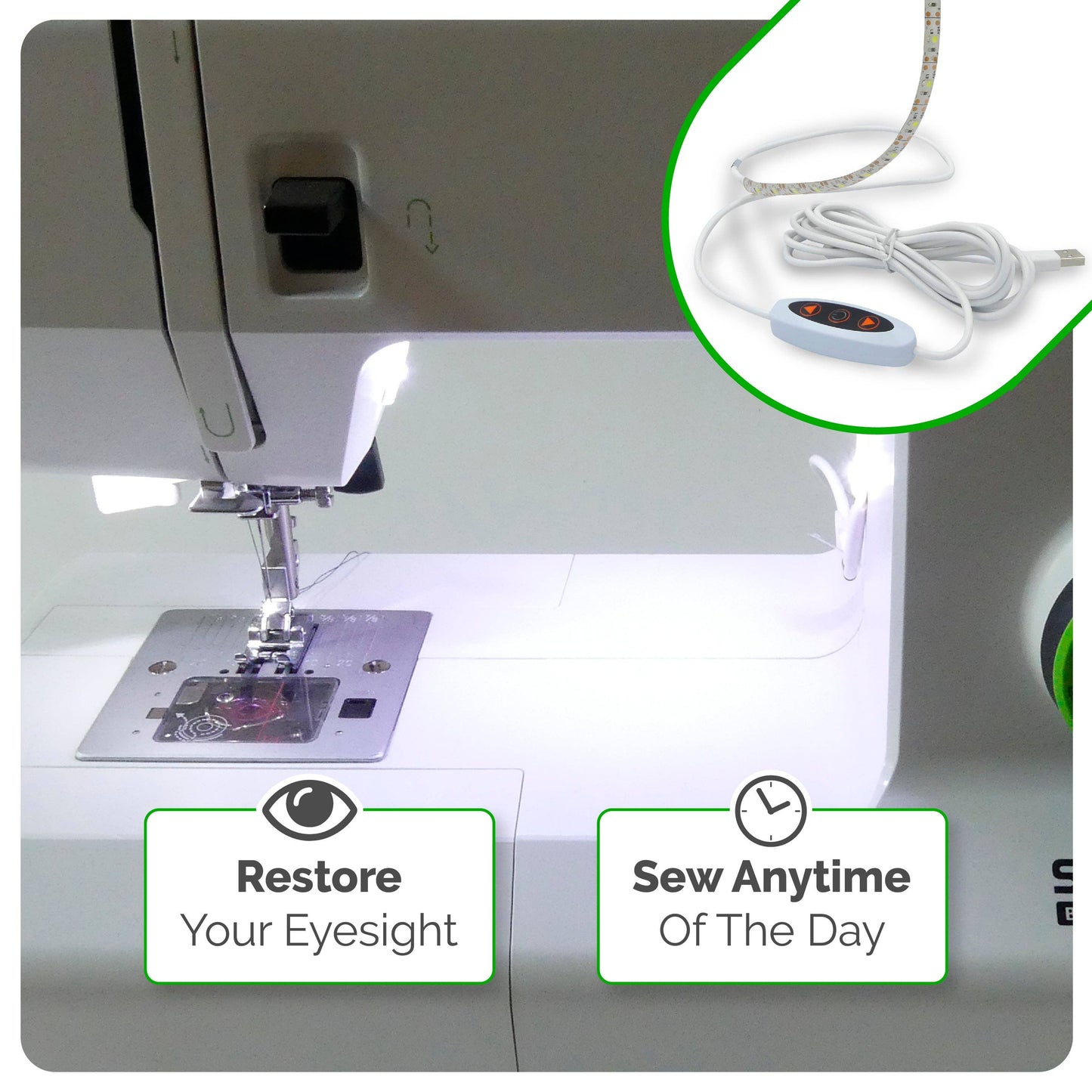 LED Light Strip for Illuminating Sewing Machine Craft Tools