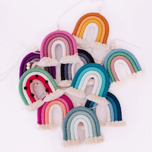 A Branch & Cord DIY Macrame Rainbow Kit