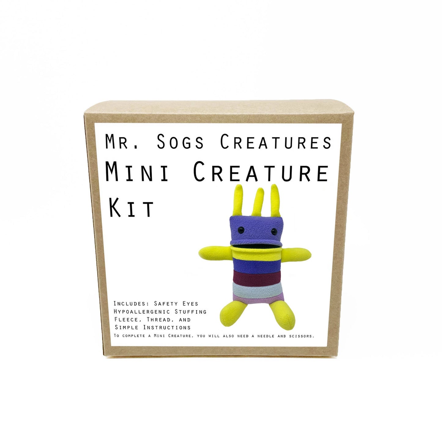 Mini Creature DIY Plush Sewing Kit: Blue