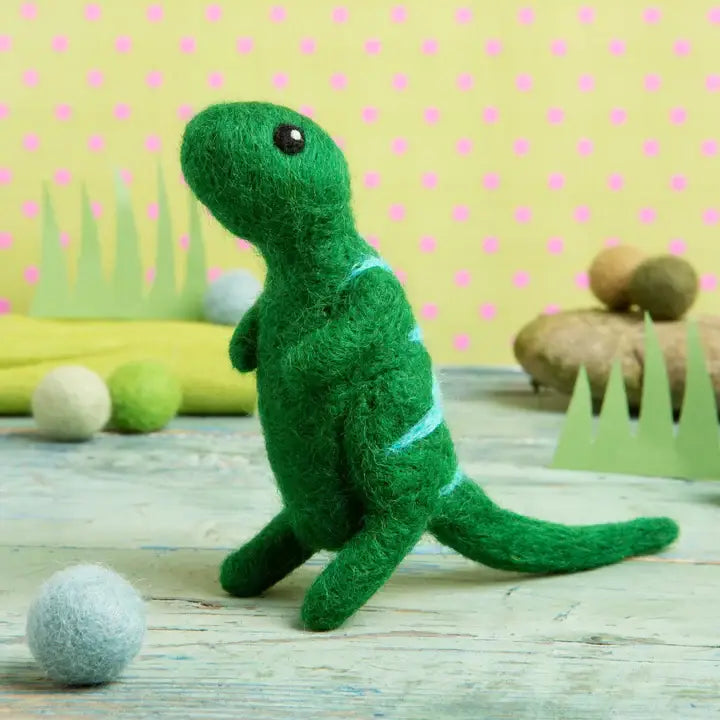 T-Rex Mini Needle Felting Kit | Beginner Craft Kit