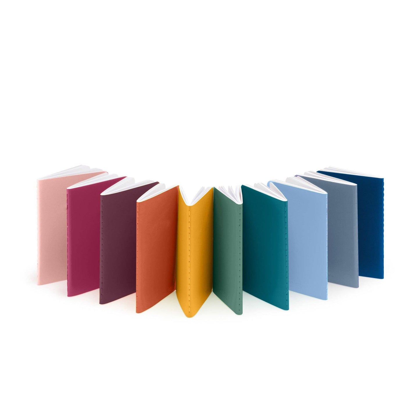 Mini Medley Assorted Brights Soft Cover Journals, Set of 10
