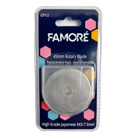 Famore 45mm Rotary Blade 2 pk