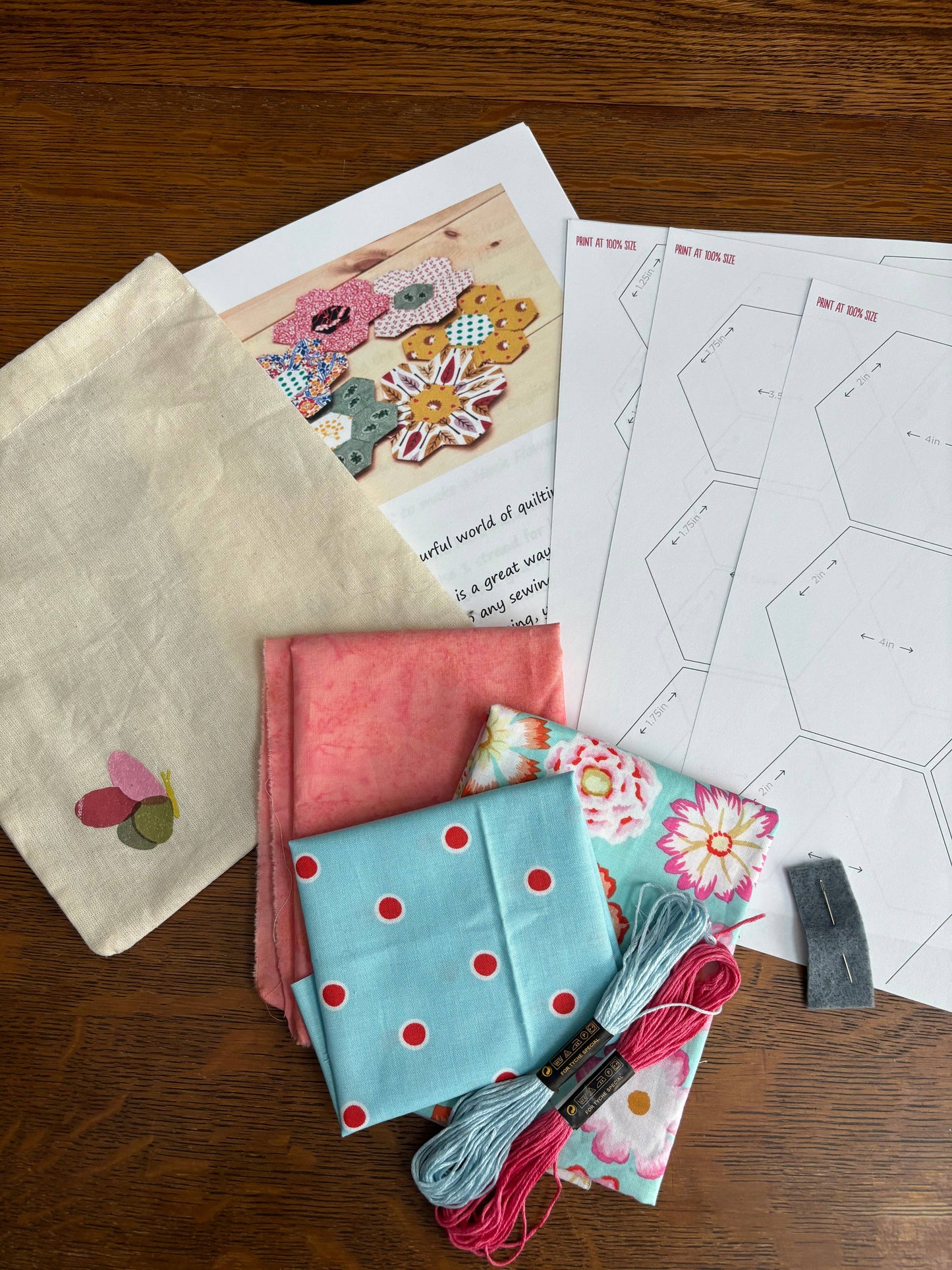 Hand Quilting Kit: English Paper Piecing Style