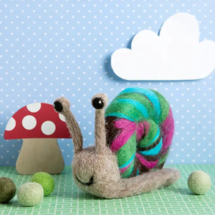 Snail Needle Felting Kit | Beginner Craft Kit