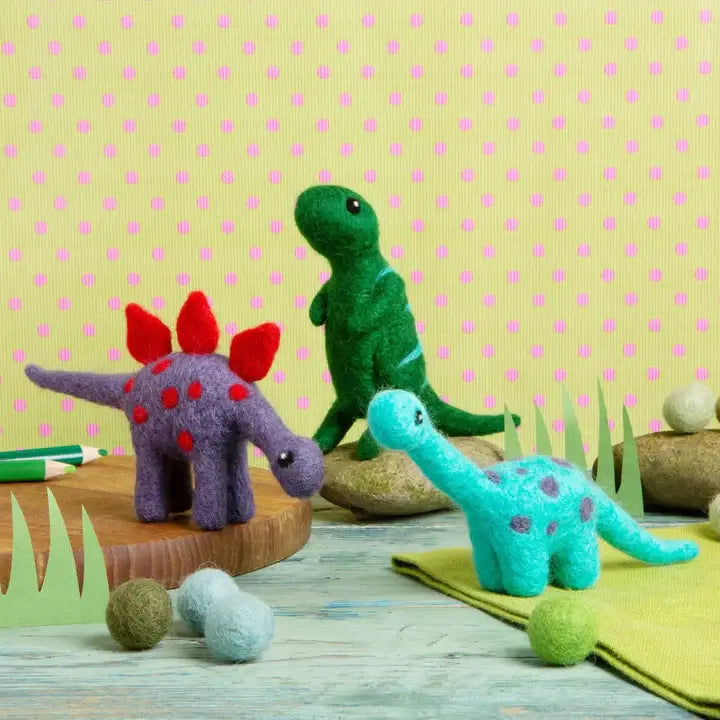 T-Rex Mini Needle Felting Kit | Beginner Craft Kit