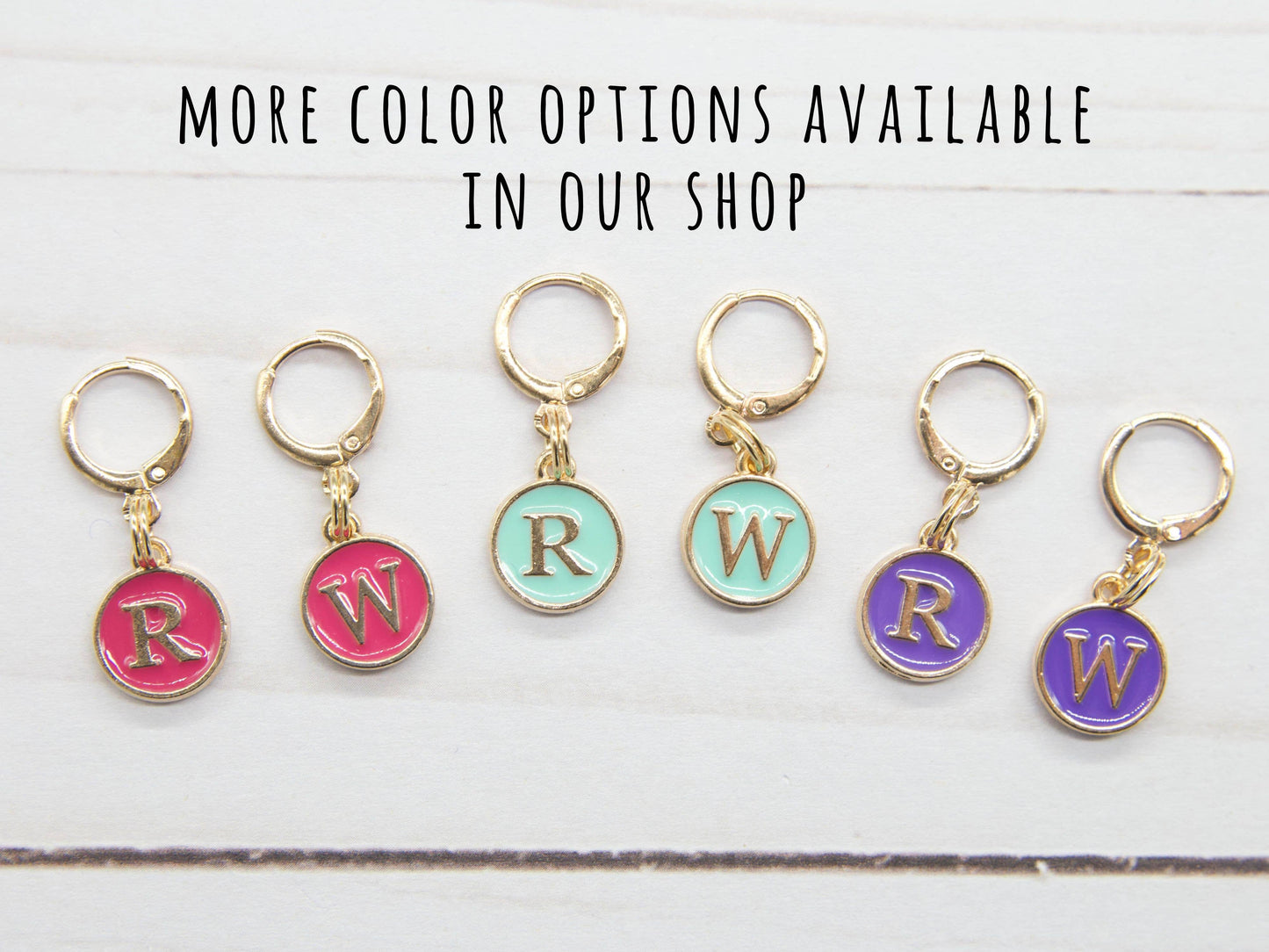 Teal Right Wrong Side | Stitch Markers Knitting Notions
