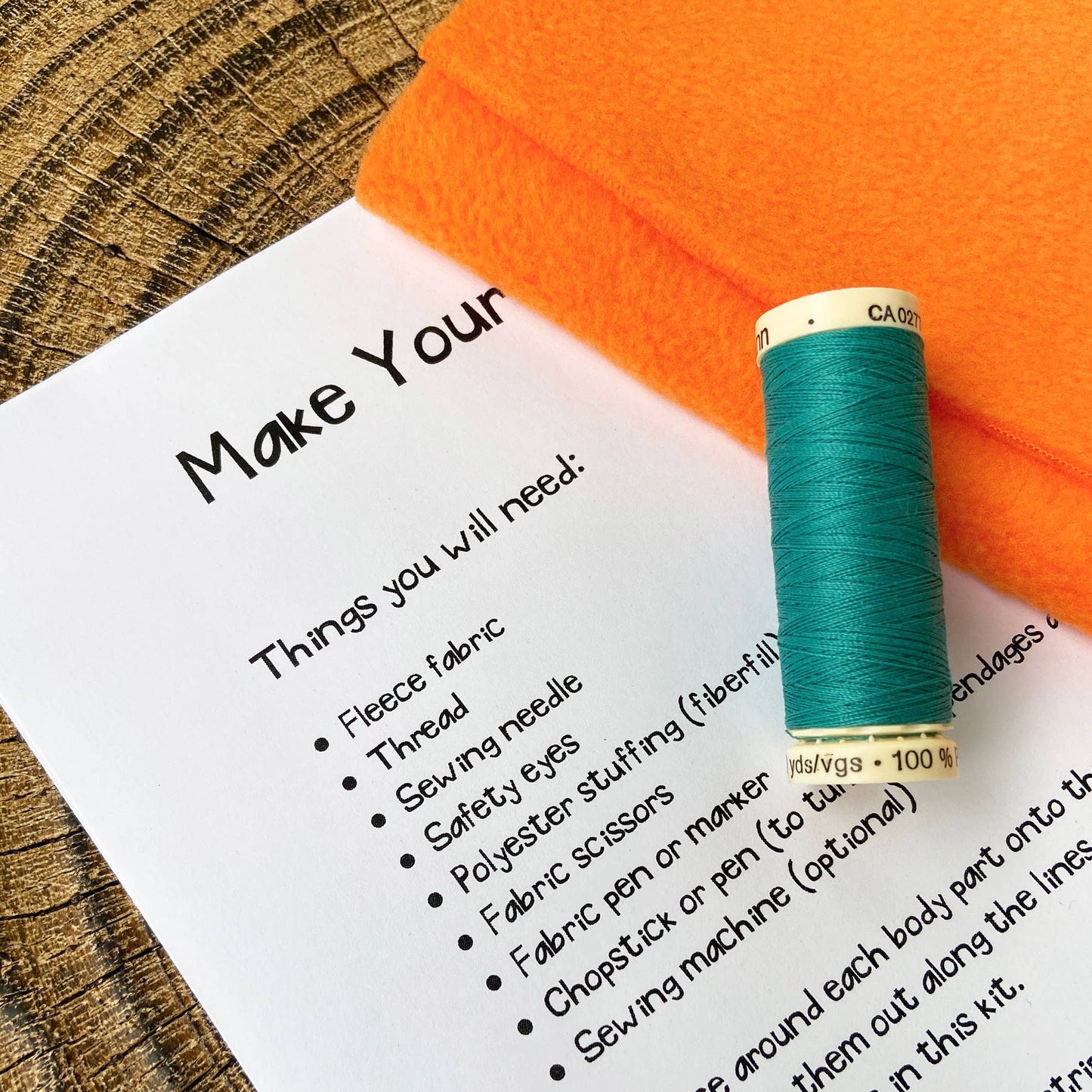 Mini Creature DIY Plush Sewing Kit: Green