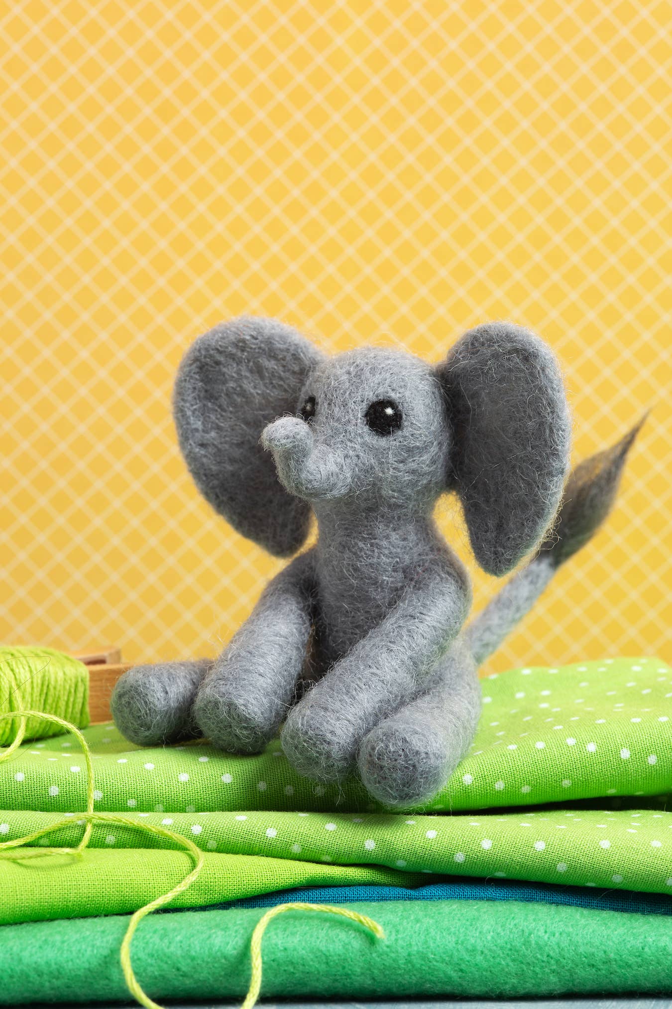 Baby Elephant Mini Needle Felting Kit | Complete Craft Kit