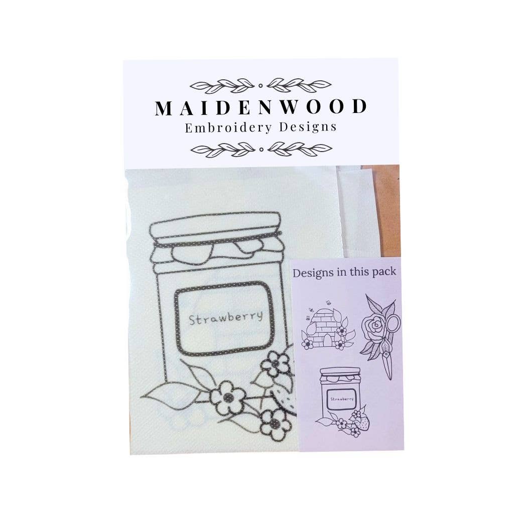 Spring Mix Hand Embroidery Stick and Stitch Patches