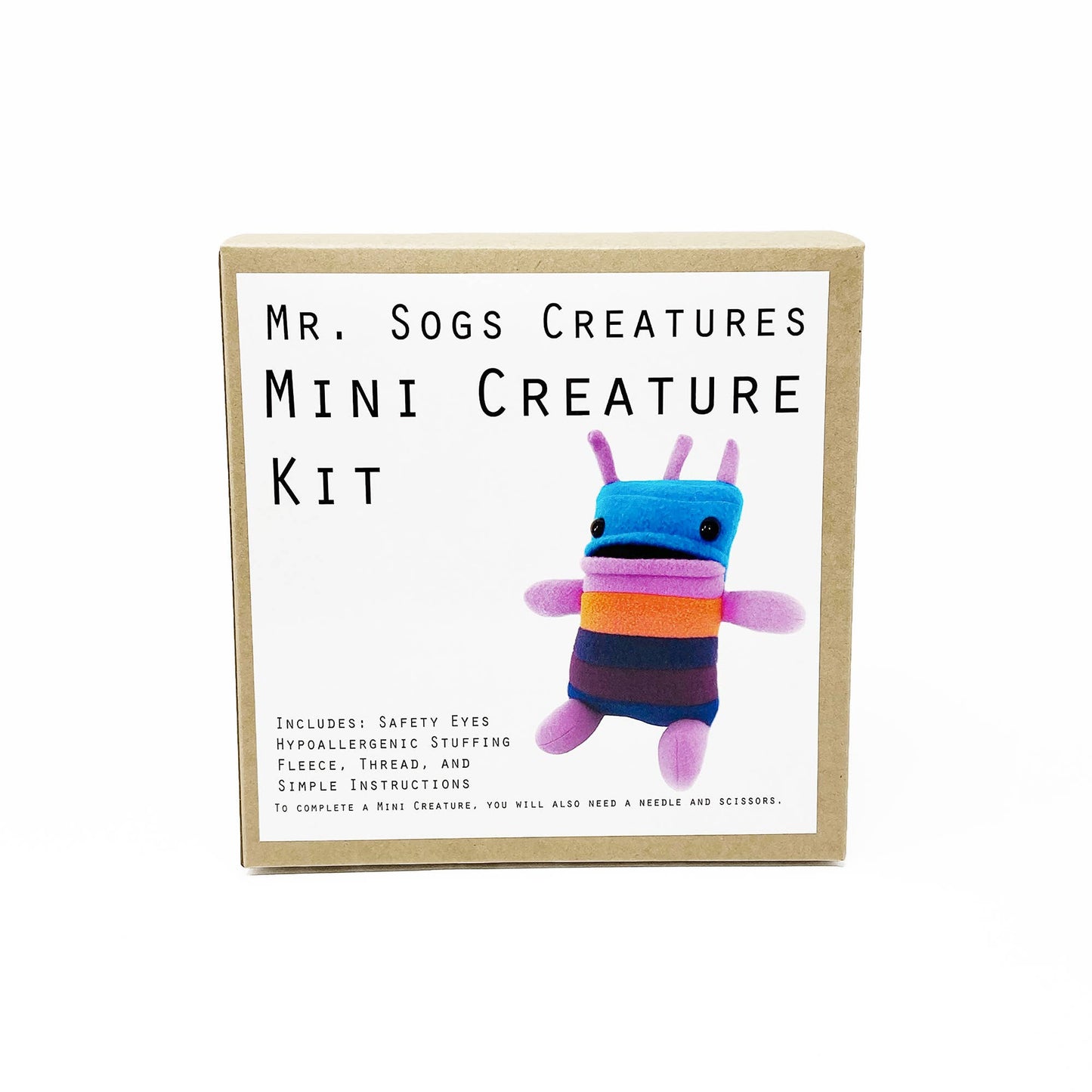 Mini Creature DIY Plush Sewing Kit: Blue