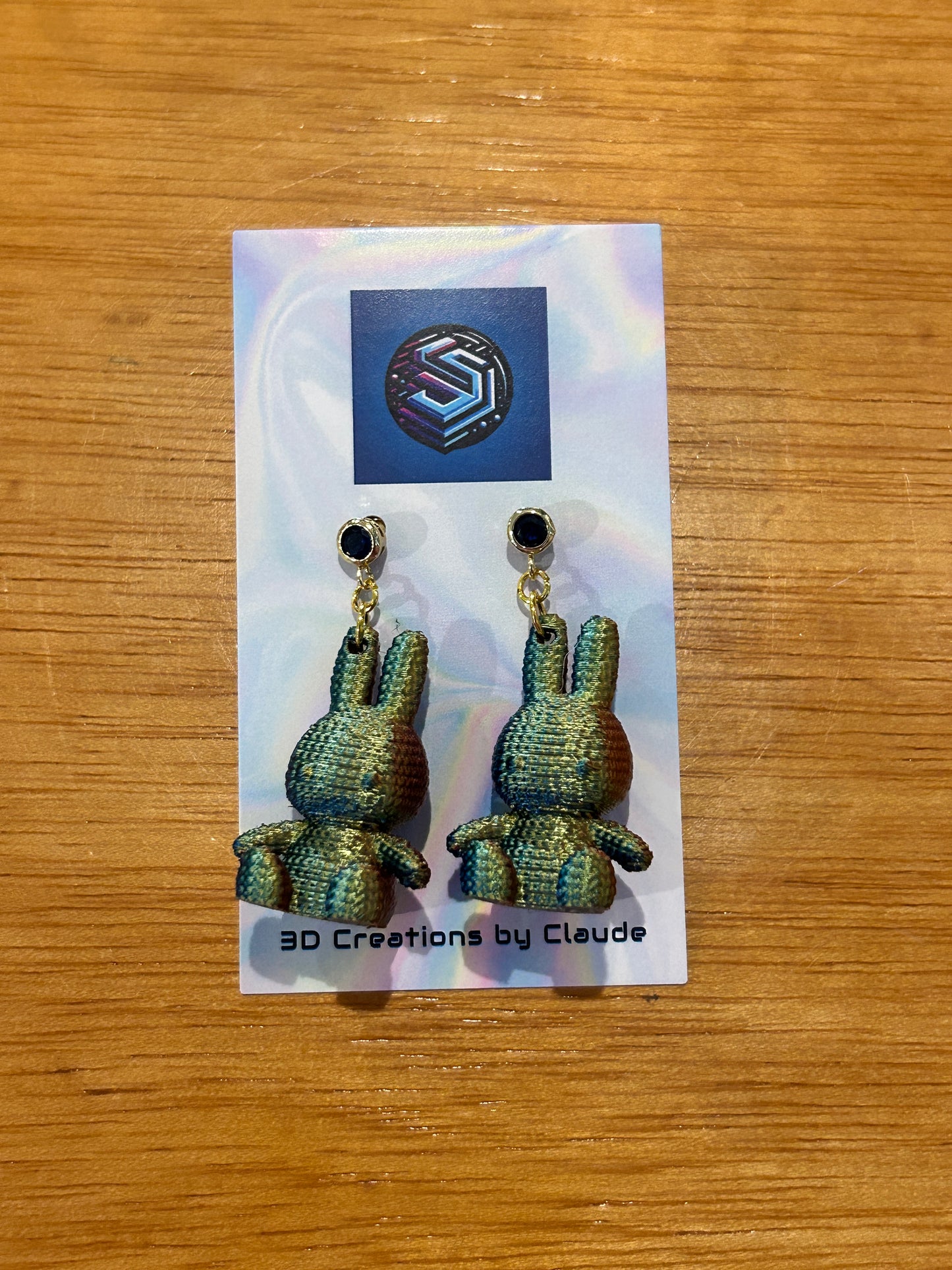 Creations By Claude 3D earrings