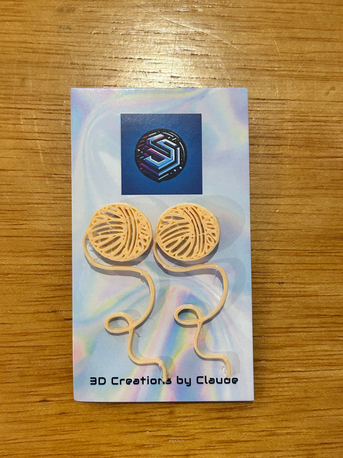 Creations By Claude 3D earrings