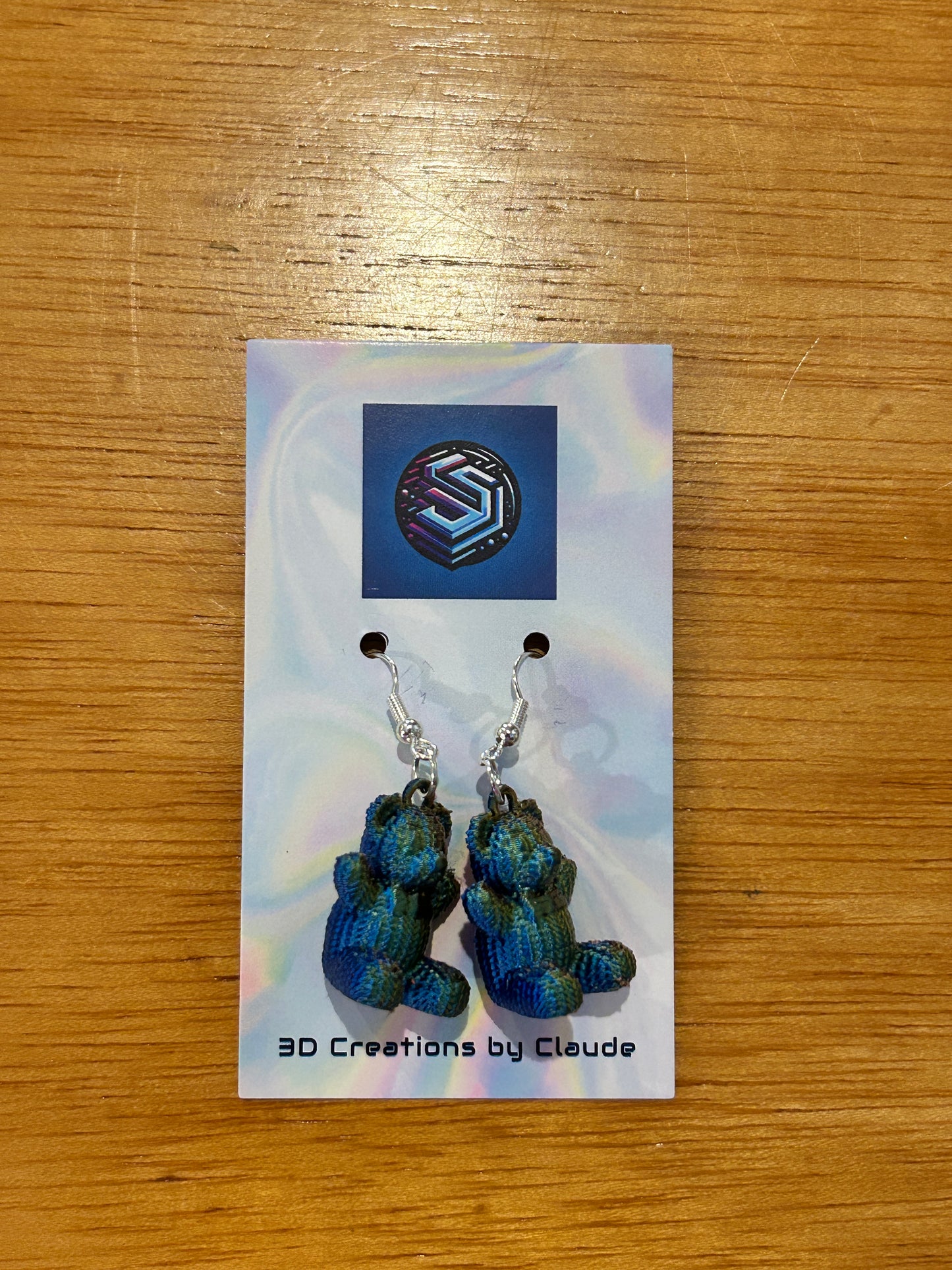 Creations By Claude 3D earrings