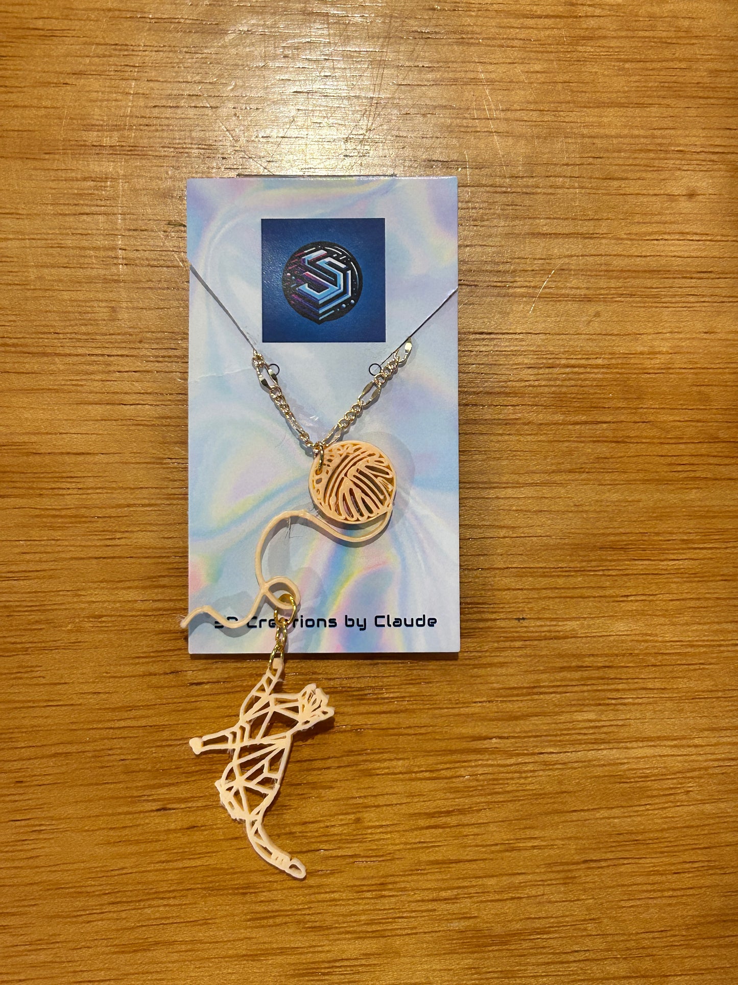 Creations By Claude 3D Necklace