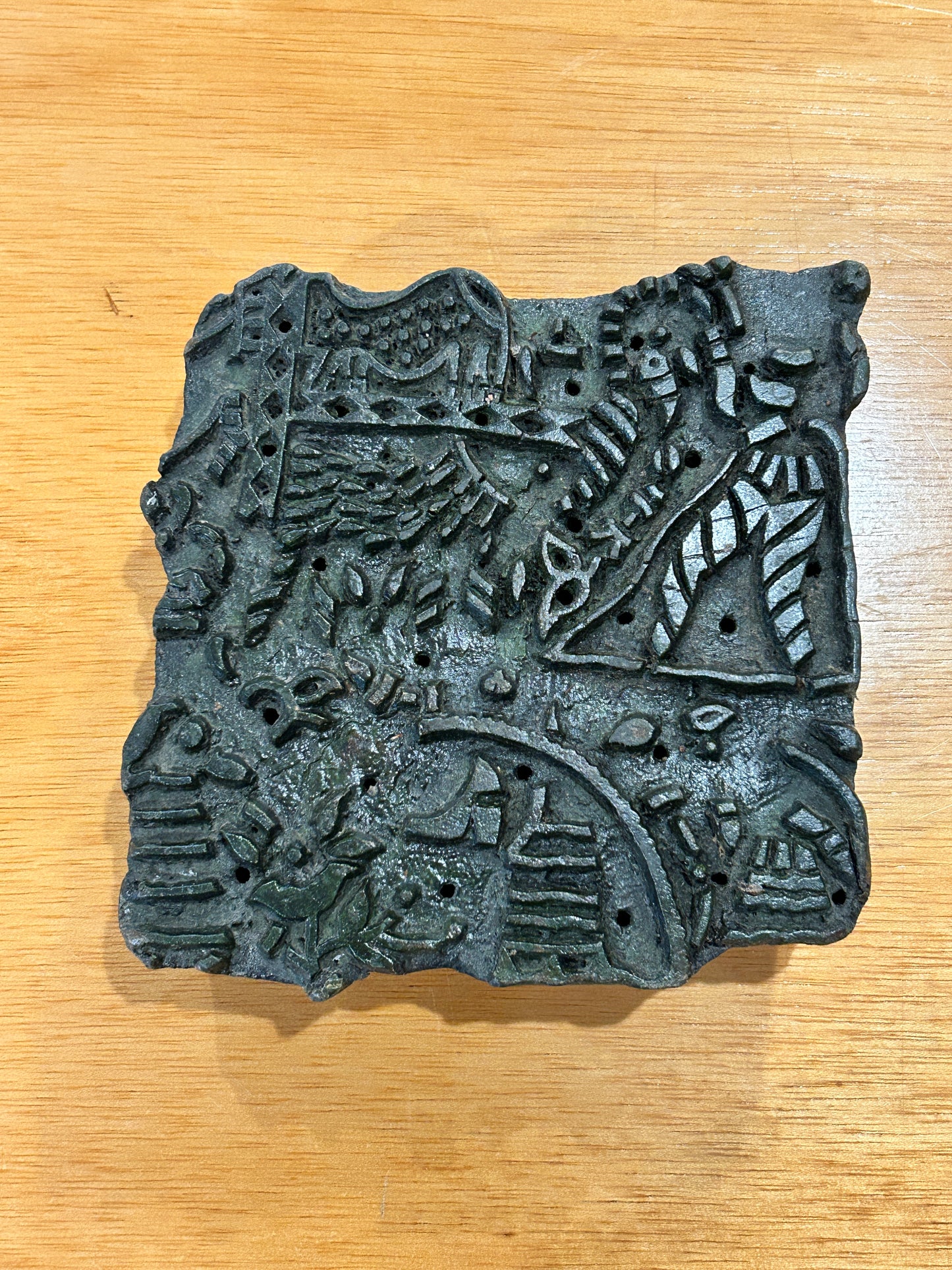 Hand Carved Wooden Printing Blocks