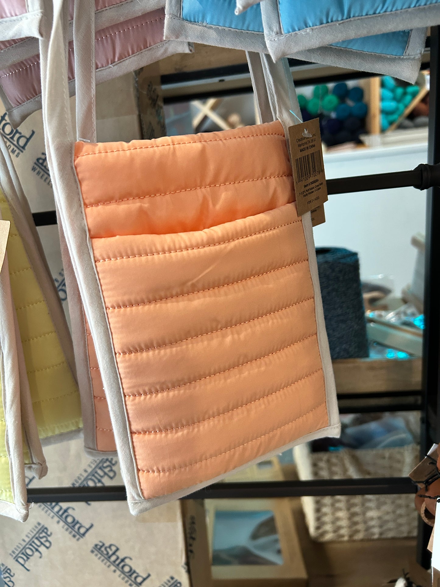 Puff Fabric Cross Body Bag, Toy Holder