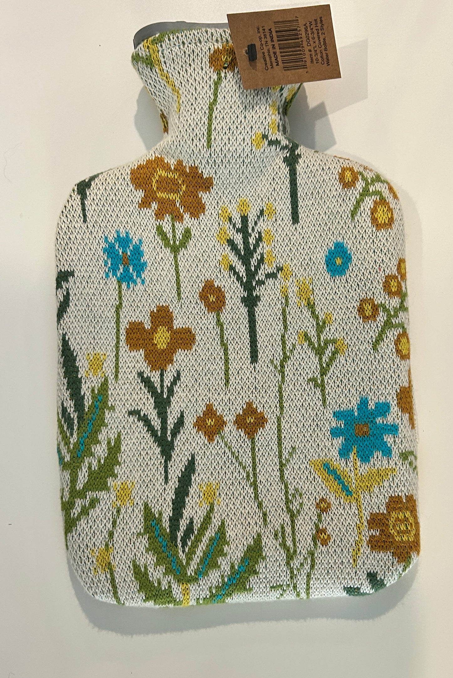 20 oz. Rubber Hot Water Bottle with Cotton Knit Cover