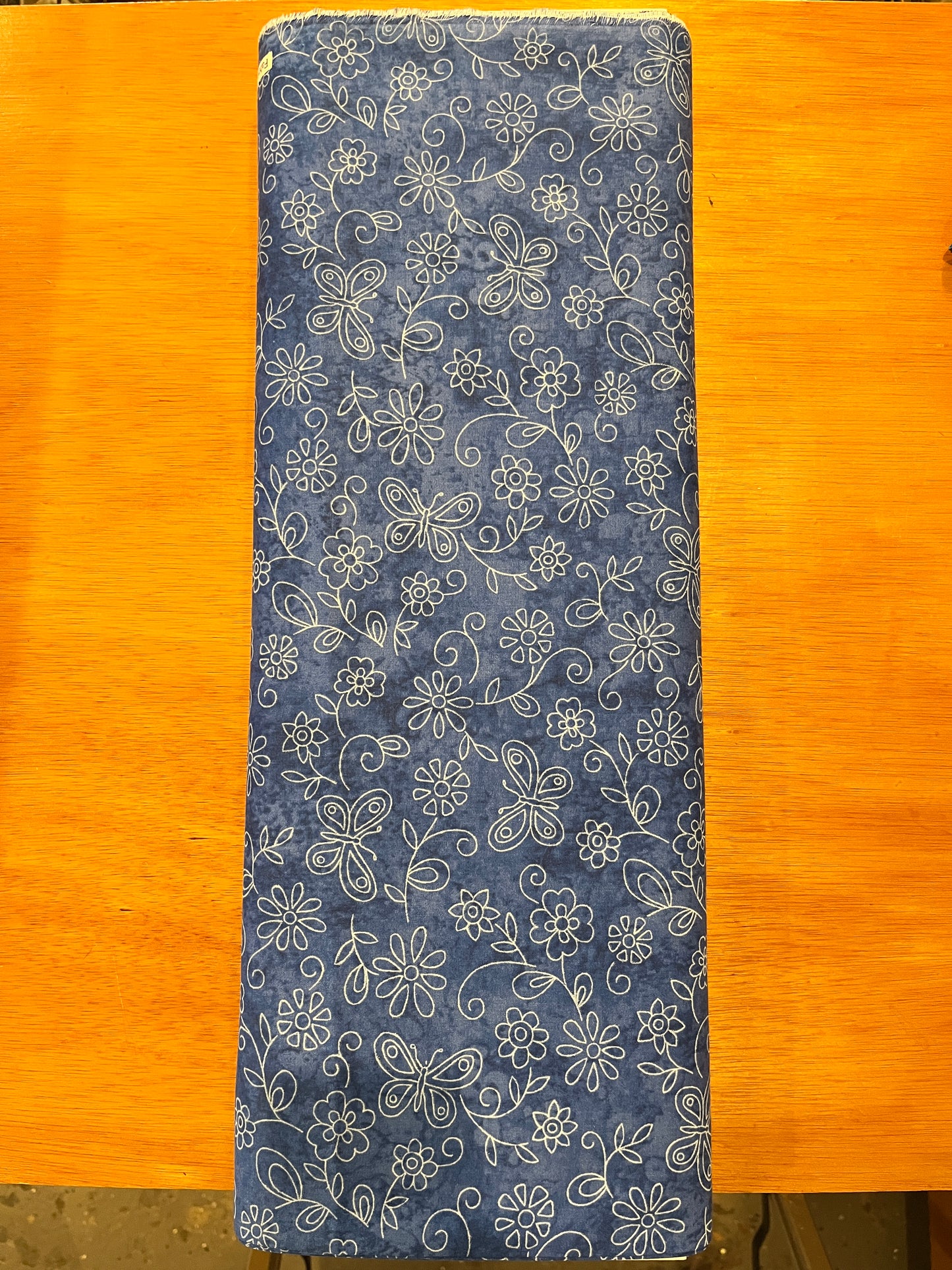 Keepsake Calico - Sundrenched Flowers Royal 1/4 yard