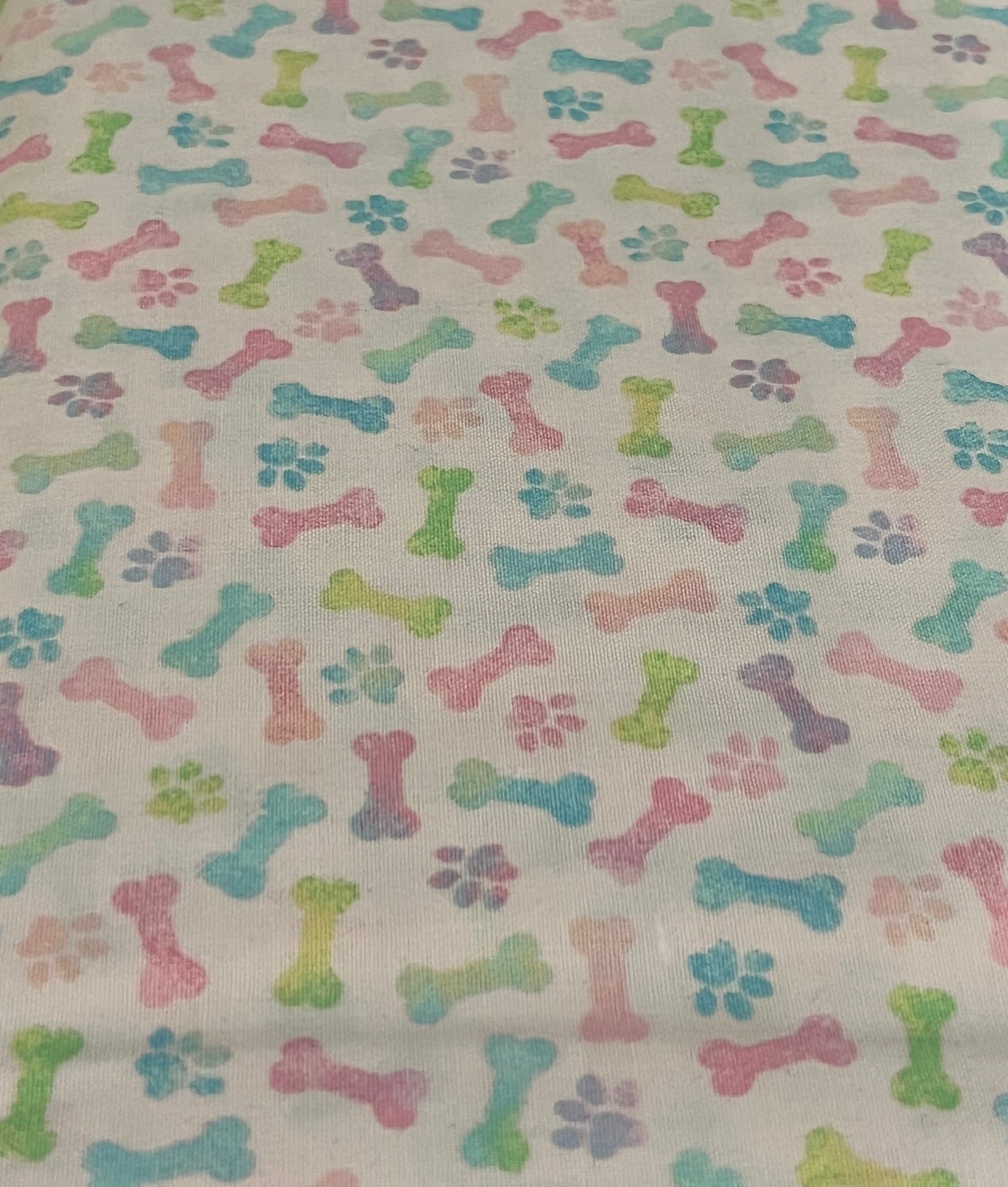 Easter Paws and Bones cotton fabric