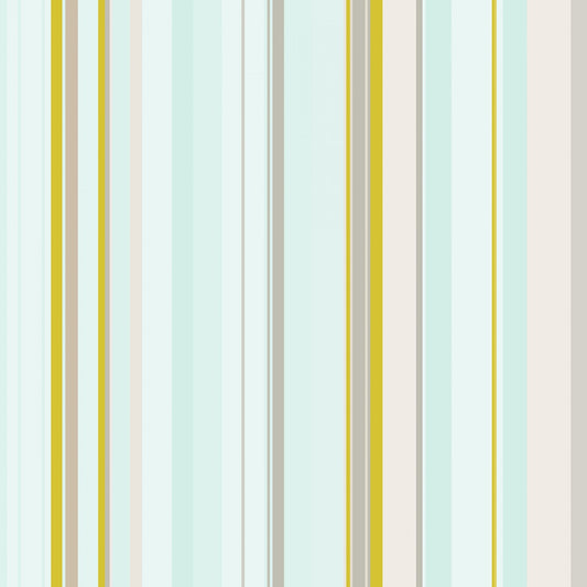 Clothworks Boho Garden Fabrics Light Aqua Boho Garden Stripes