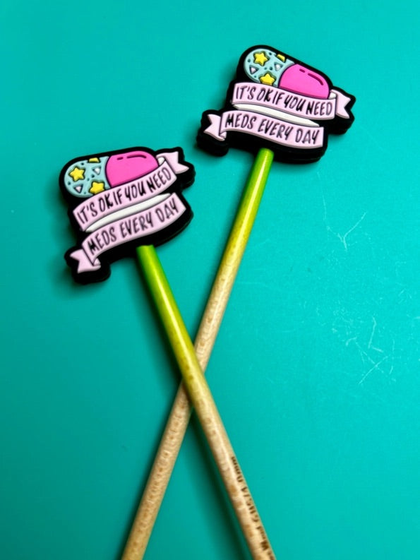 Knitting Needle Point Protectors - Swearing Fresh out of Fuc