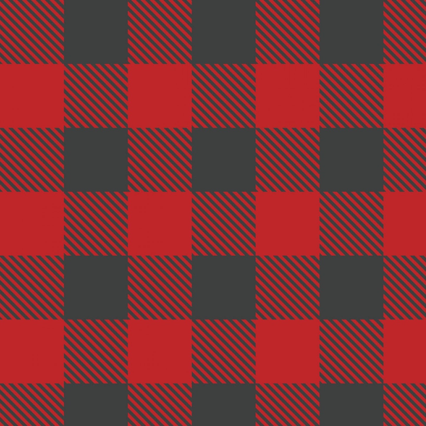 Camelot Fabrics - Minky Buffalo Plaid Red