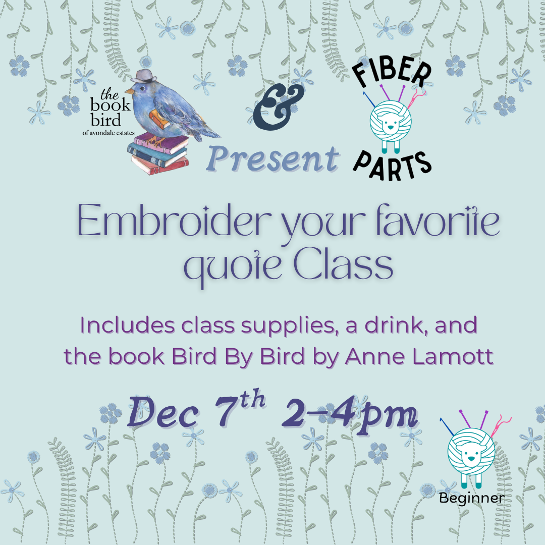Quote Embroidery Class