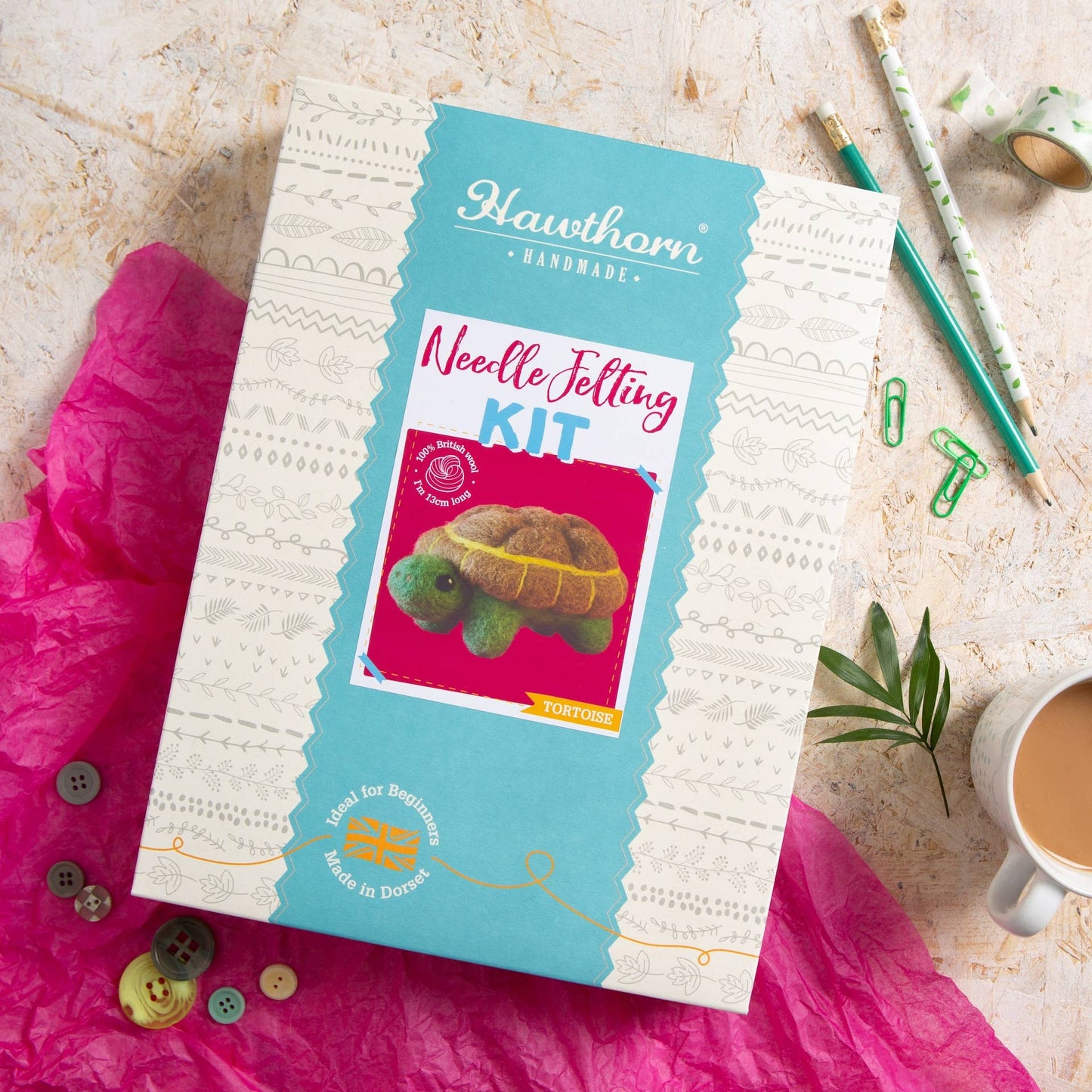 Tortoise Needle Felting Kit | Beginner Craft Kit