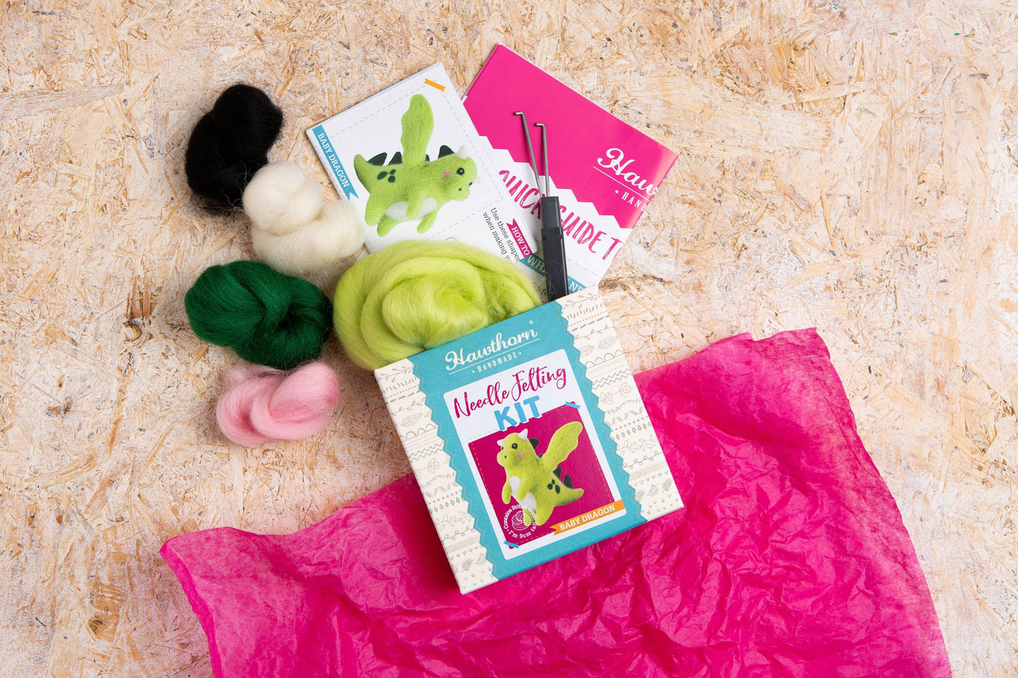 Baby Dragon Mini Needle Felting Kit | Complete Craft Kit