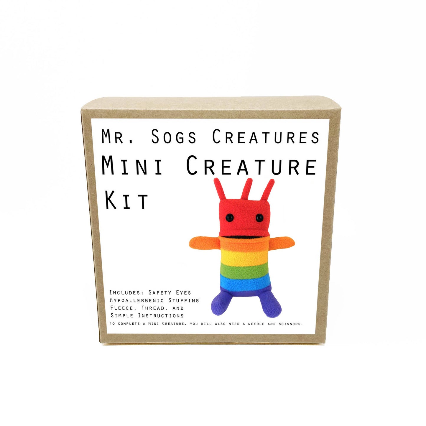 Mini Creature DIY Plush Sewing Kit: Orange