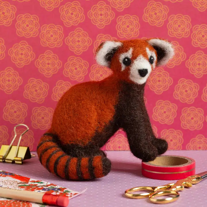 Red Panda Needle Felting Kit | Beginner Craft Kit