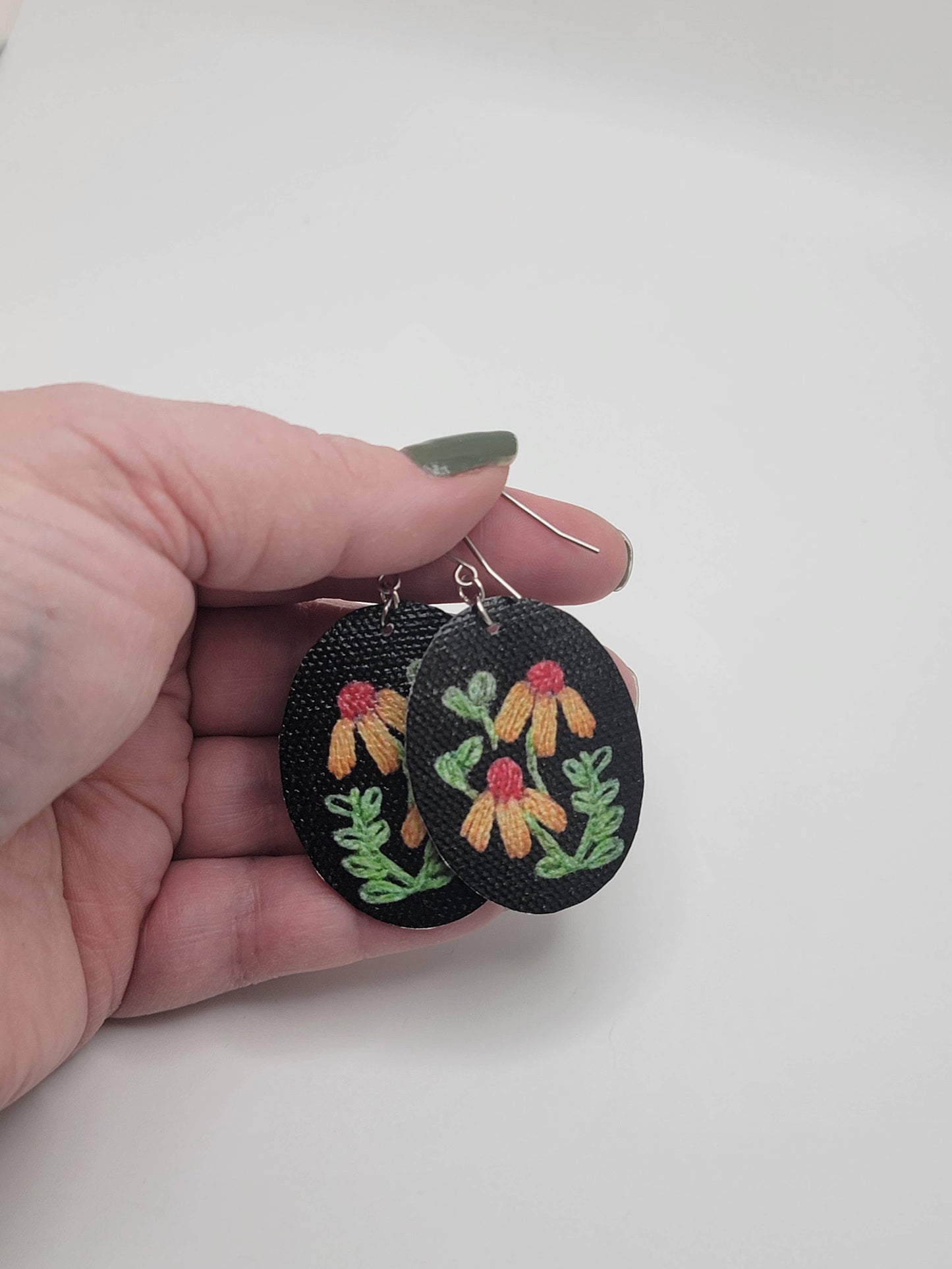 Yellow Flower Earrings