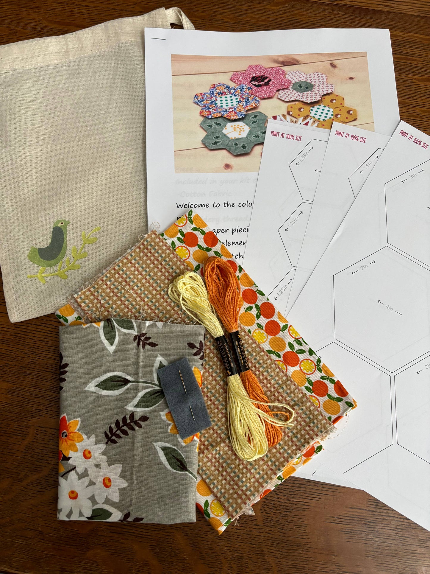 Hand Quilting Kit: English Paper Piecing Style