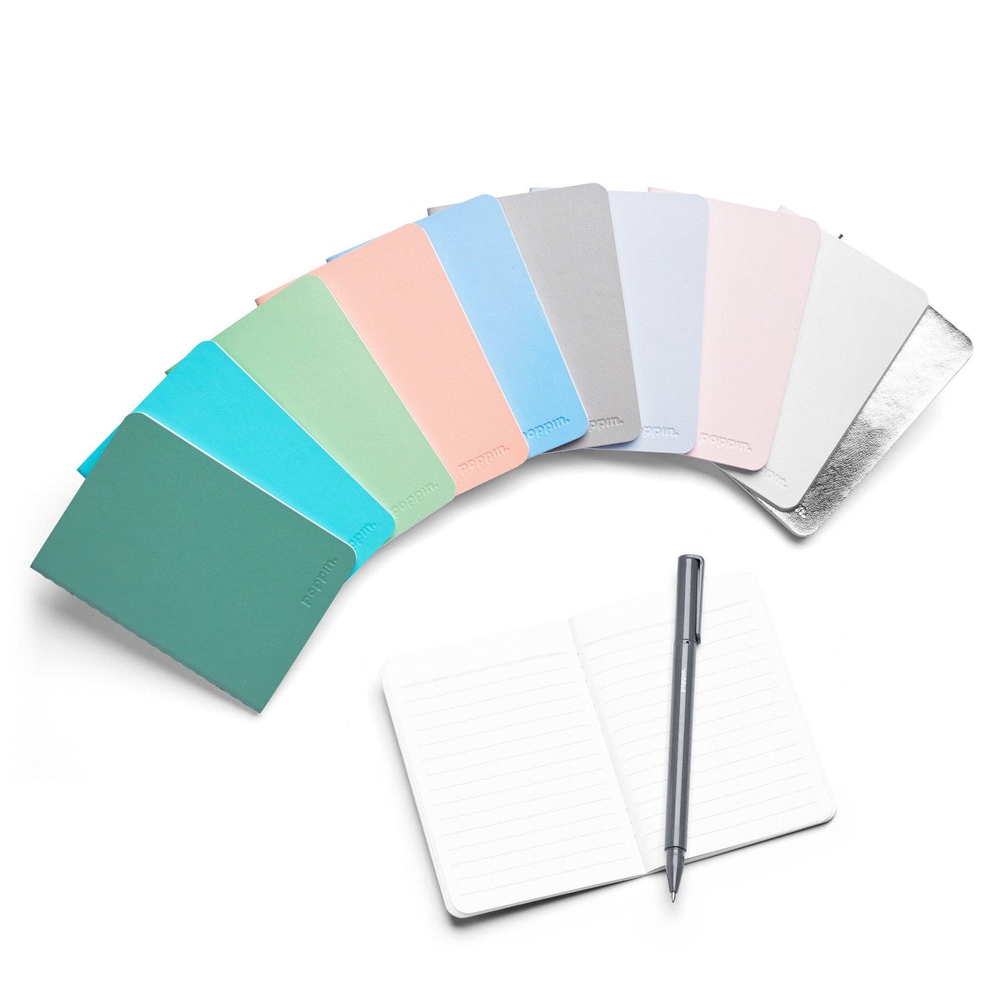 Mini Medley Assorted Pastels Soft Cover Journals, Set of 10