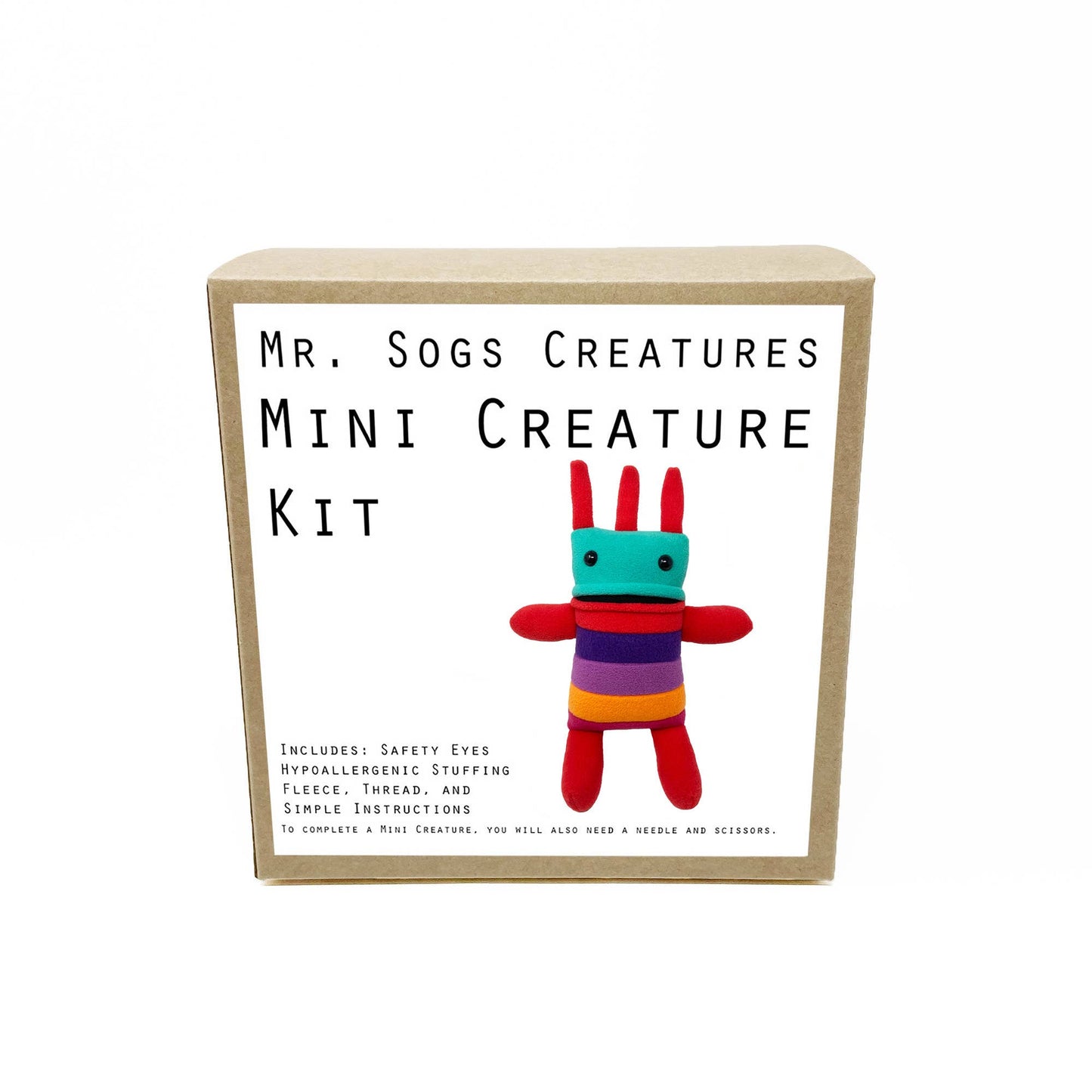 Mini Creature DIY Plush Sewing Kit: Blue