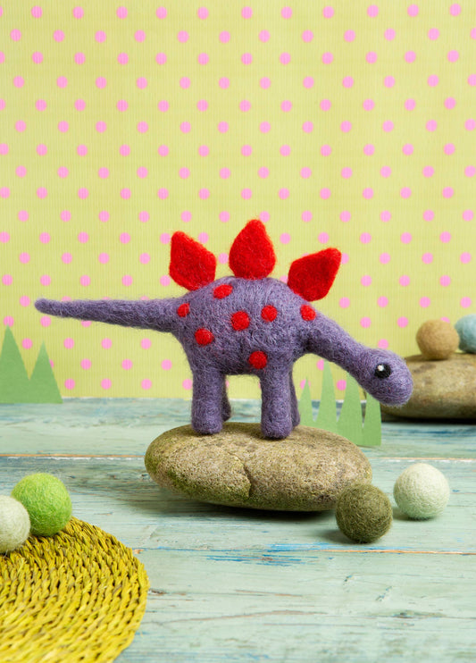 Stegosaurus Mini Needle Felting Kit | Beginner Craft Kit