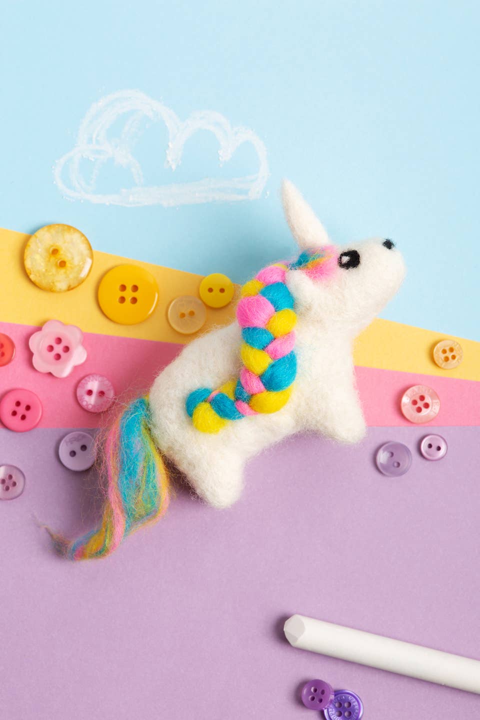 Unicorn Mini Needle Felting Kit | Beginner Craft Kit