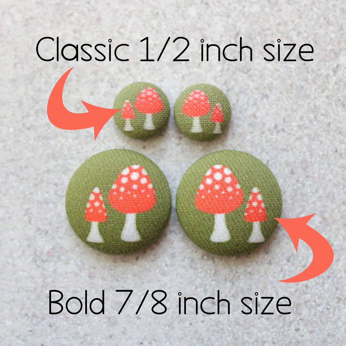 Bold 7/8 Inch Cow Print Fabric Button Earrings