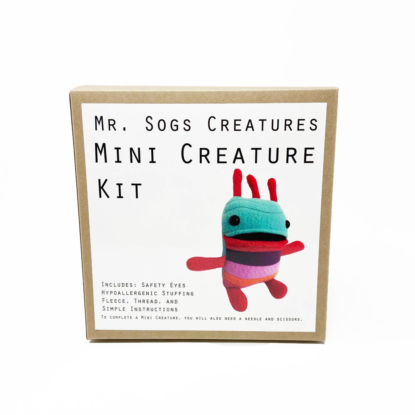 Mini Creature DIY Plush Sewing Kit: Turquoise