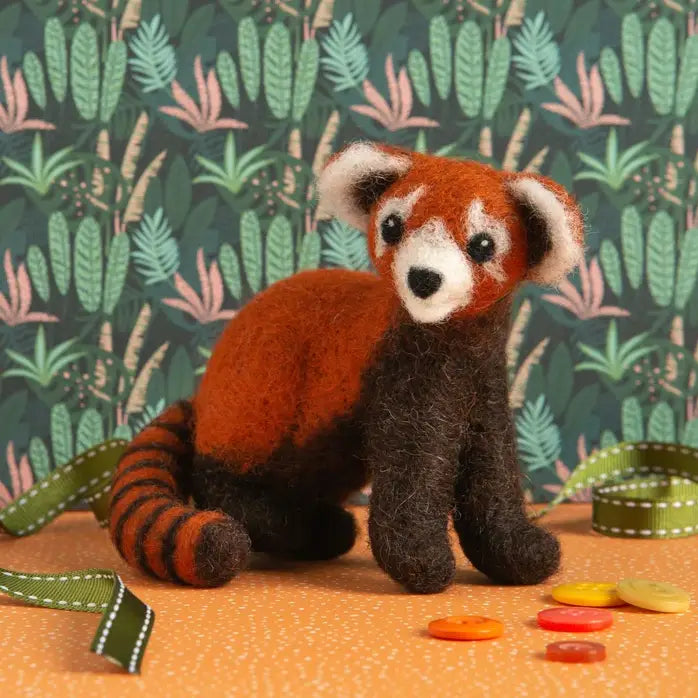 Red Panda Needle Felting Kit | Beginner Craft Kit