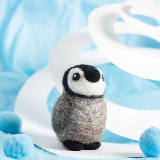 Baby Penguin Mini Felting Kit | Beginner Craft Kit