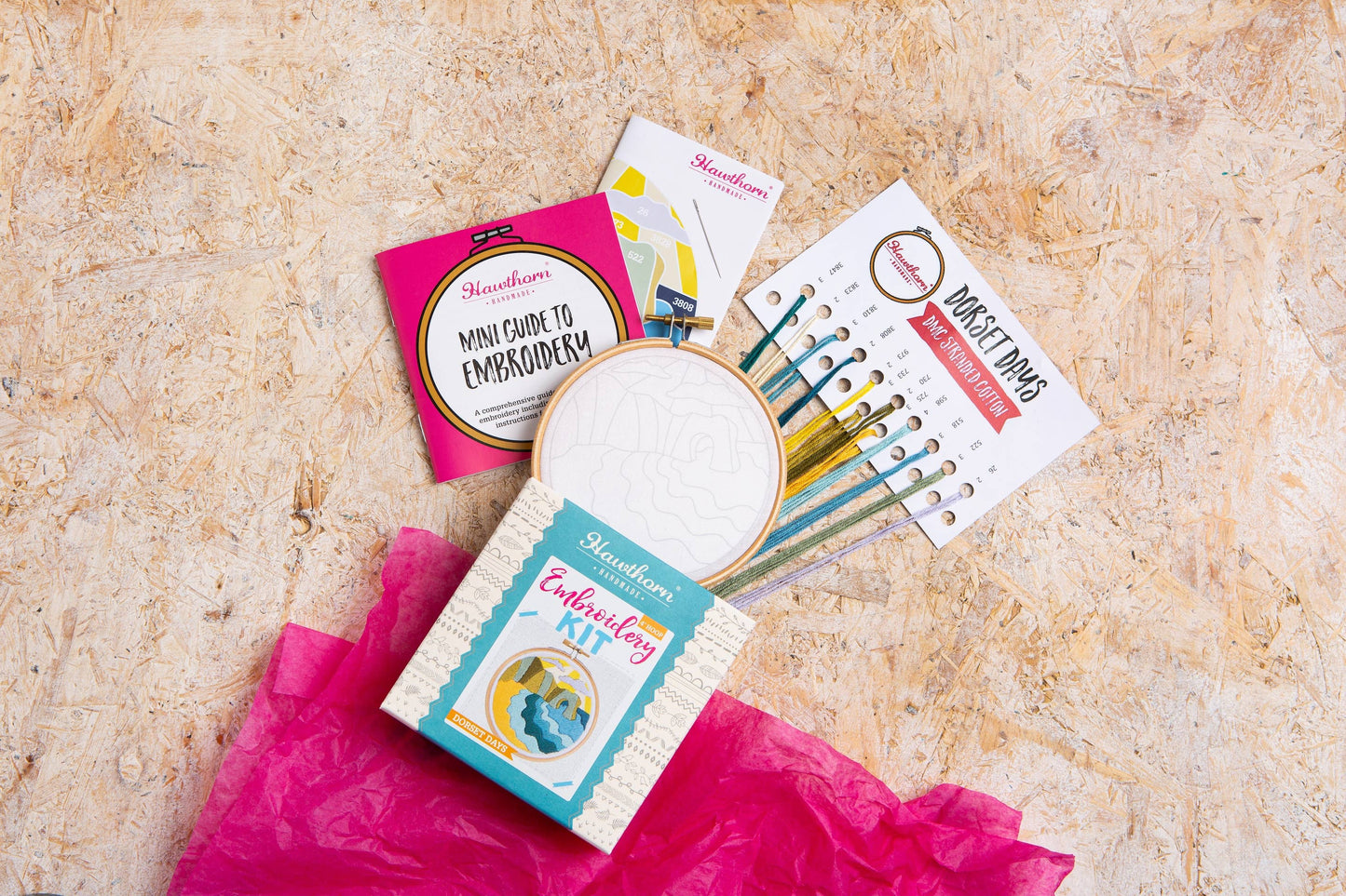 Dorset Days Mini Embroidery Kit | Complete Craft Kit for Beginners