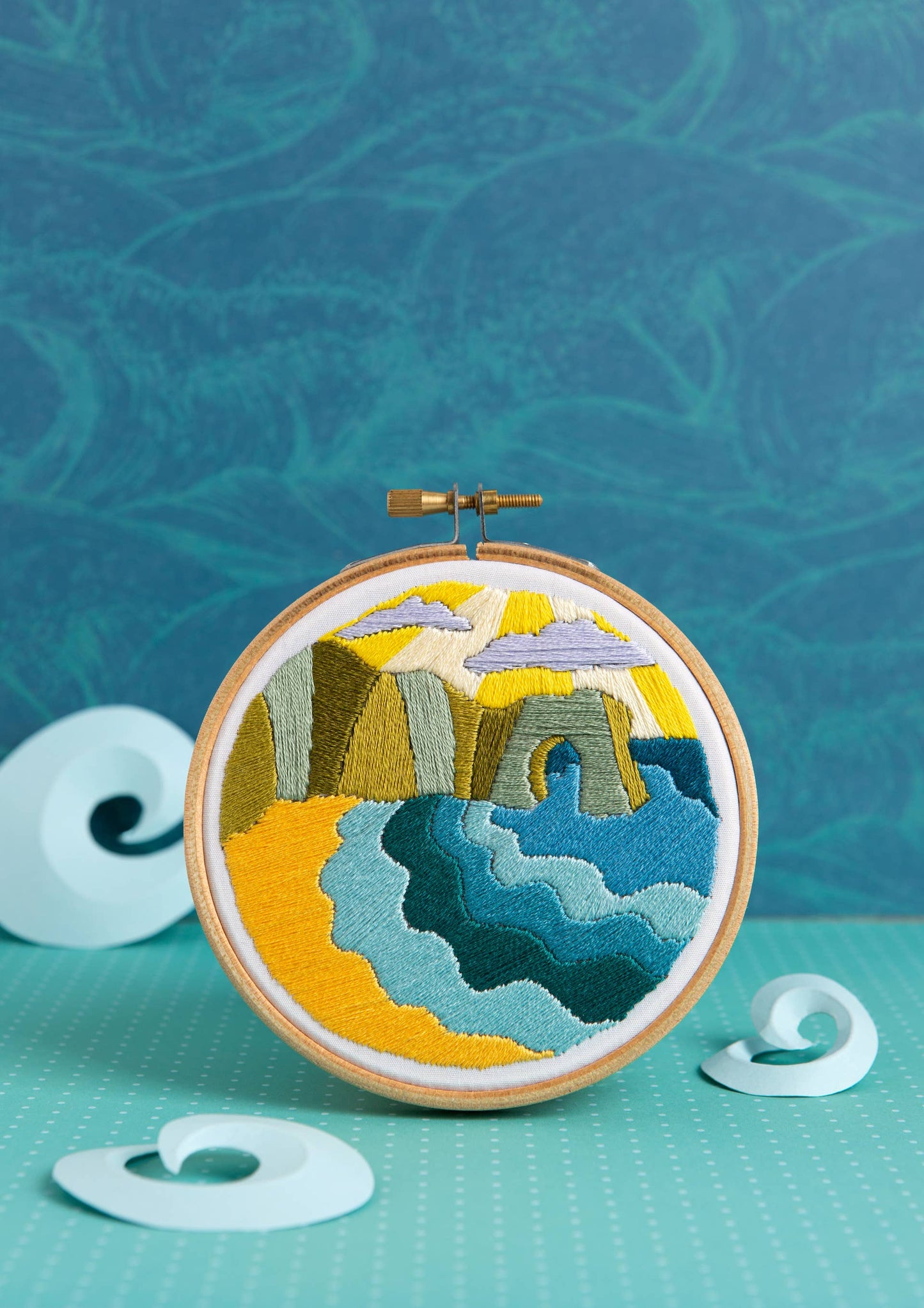 Dorset Days Mini Embroidery Kit | Complete Craft Kit for Beginners