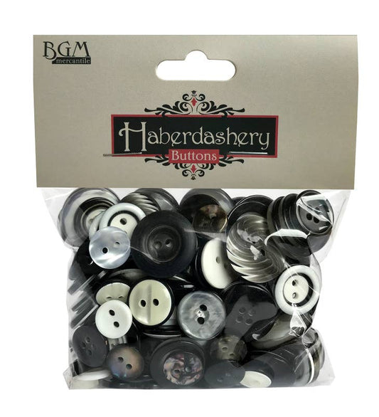 Buttons Galore b&w