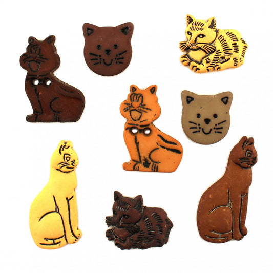 Buttons Galore cat crazy