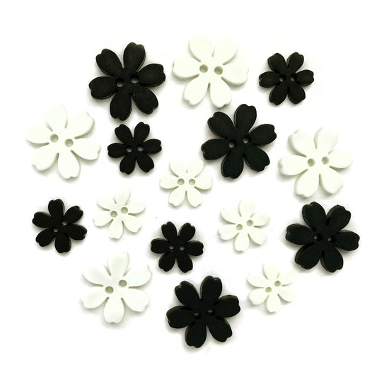 Buttons Galore flower power-boutonniere