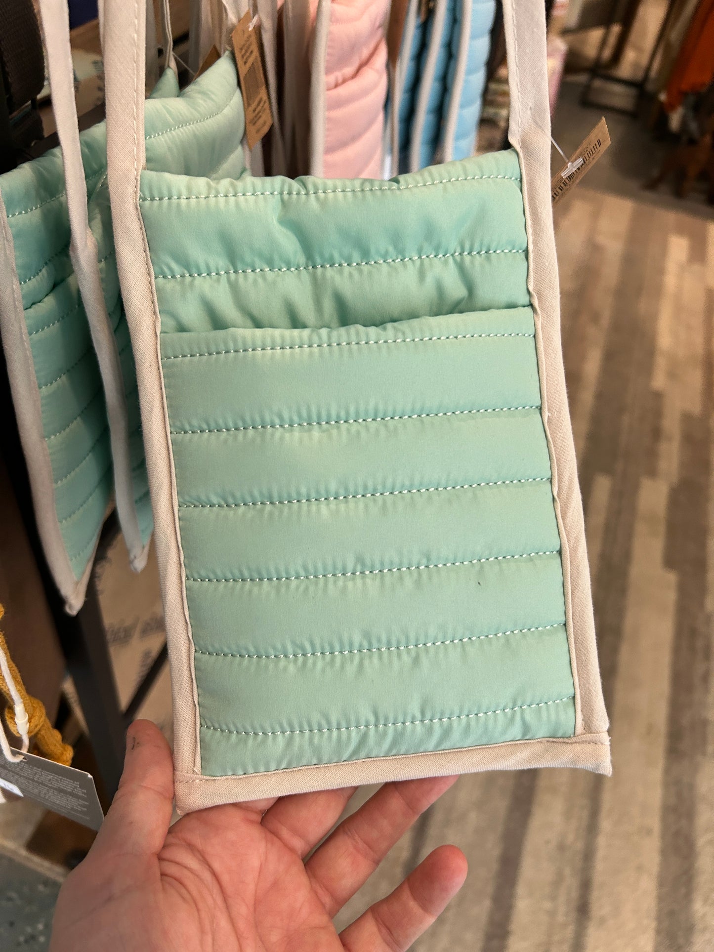 Puff Fabric Cross Body Bag, Toy Holder