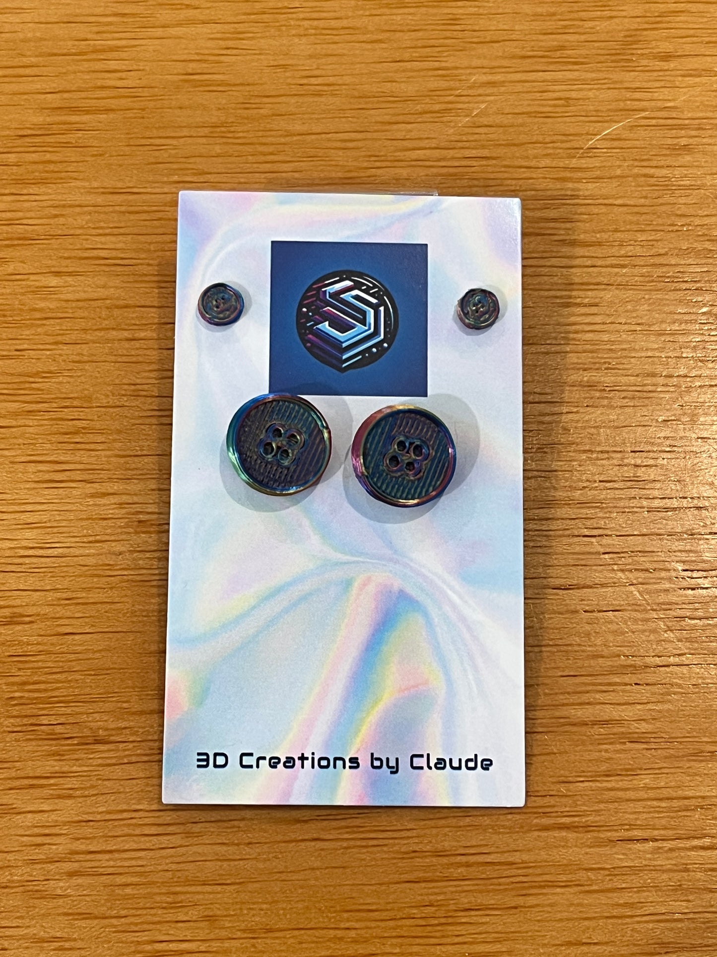 Creations By Claude 3D earrings