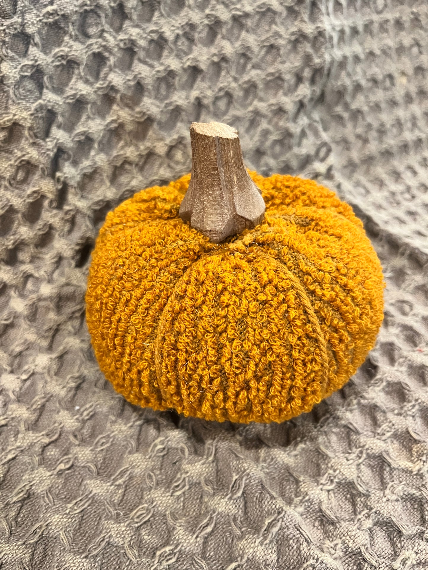 Cotton Blend Bouclé/Velvet Pumpkin