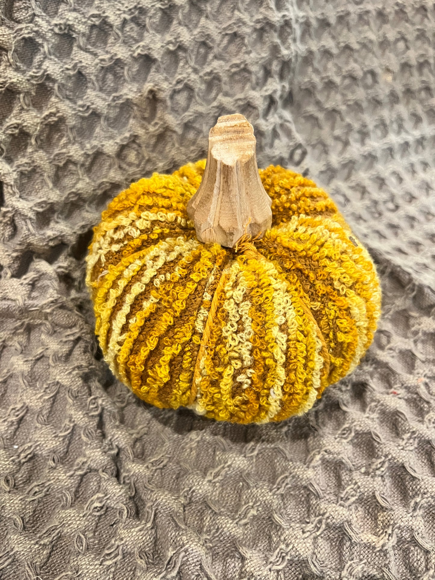 Cotton Blend Bouclé/Velvet Pumpkin